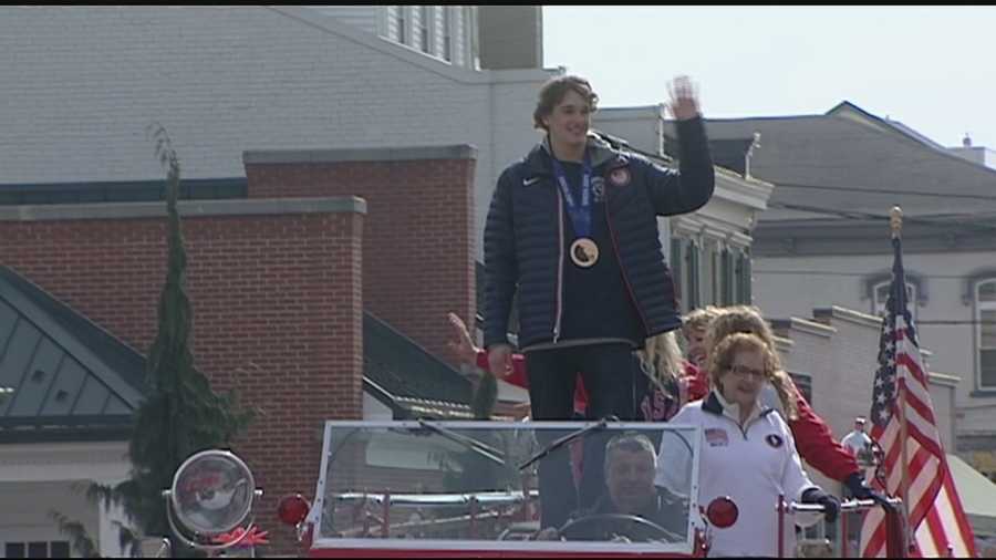 Bronze medalist, Nick Goepper, was welcomed home to Lawrenceburg Saturday. Goepper and his family were honored in a parade through the city and Goepper was given the key to the city. The celebration raised $5,000 for cystic fibrosis and diabetes research.