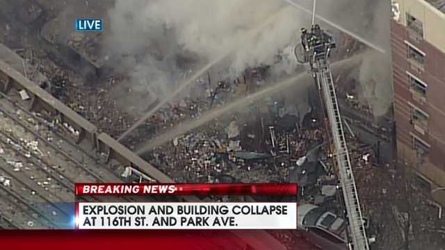 Skyscraper Exploding Images: Building collapses after NYC explosion
