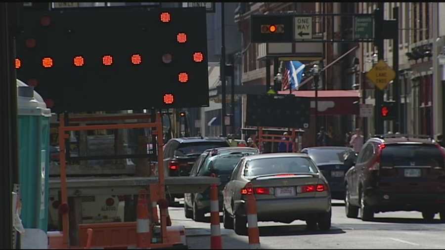 The orange barrels and construction equipment has taken over the streets of downtown. Utility relocation for the Streetcar and remodeling buildings downtown has traffic building up, but the city asks people to remain calm. City officials said the work is all in the name of progress.