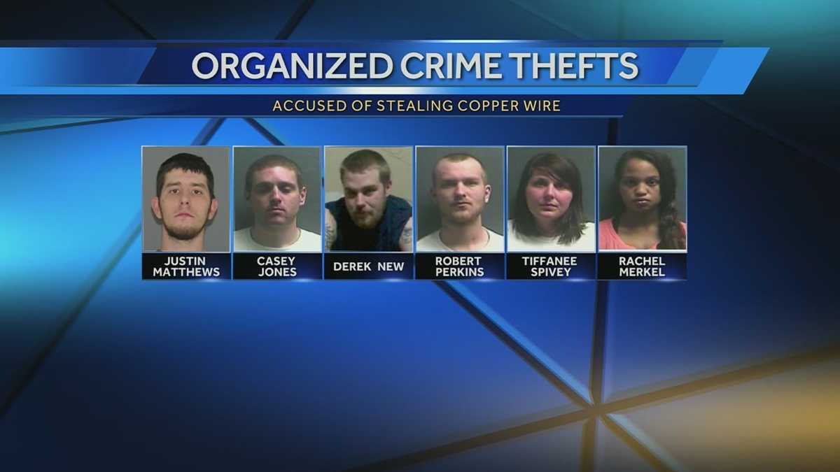 6 arrested for allegedly stealing 'miles' of copper wire