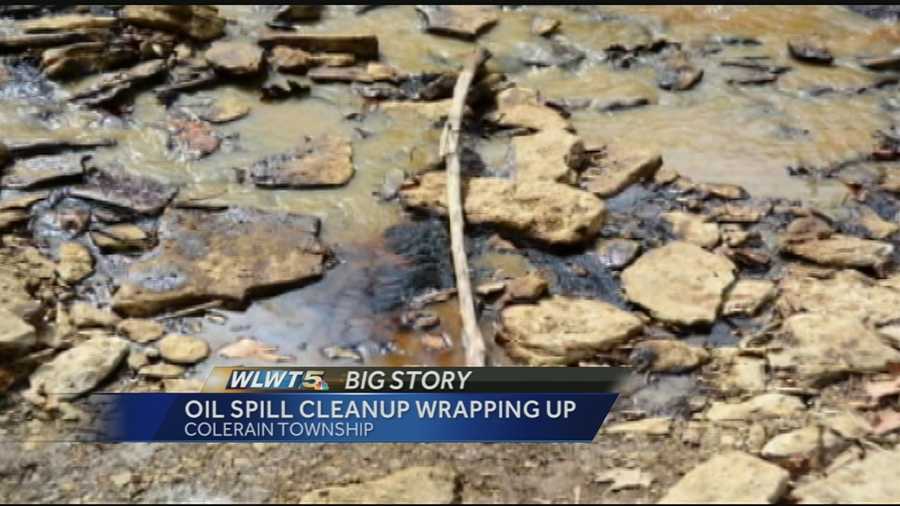 Measures will remain in place to help trap and clean the remaining oil that spilled from a leaking pipeline last month.