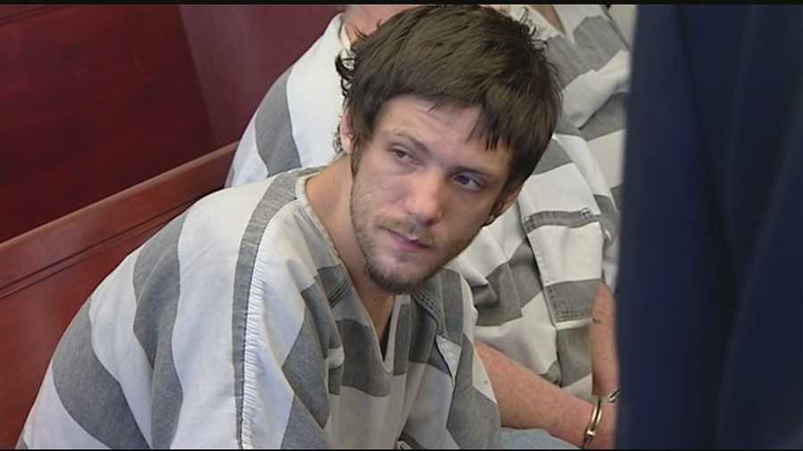 Mickey Marcum, 25, was accused of breaking into homes and stealing cash, phones and electronics.
