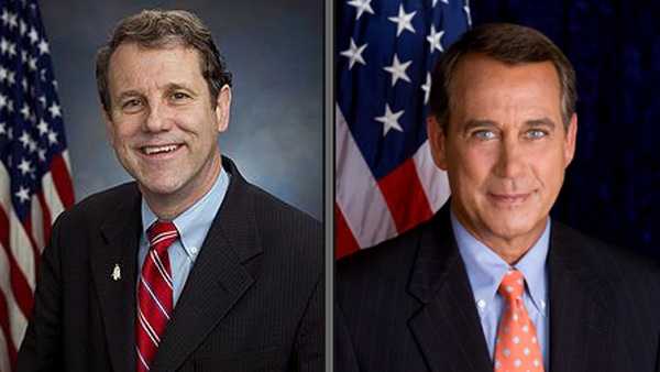 Sen. Sherrod Brown and Rep. John Boehner