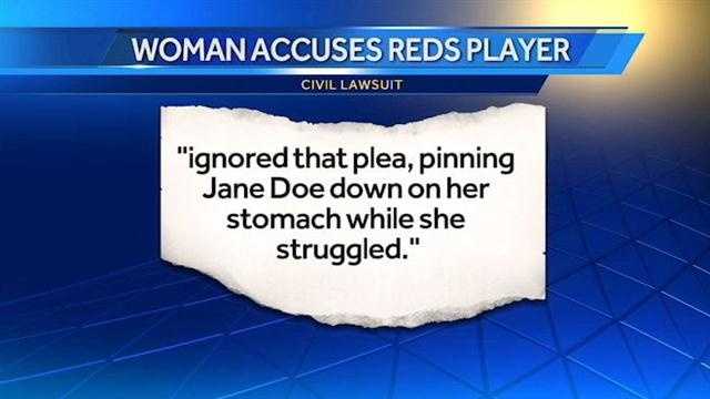 A woman has filed a civil lawsuit against Reds pitcher Alfredo Simon.