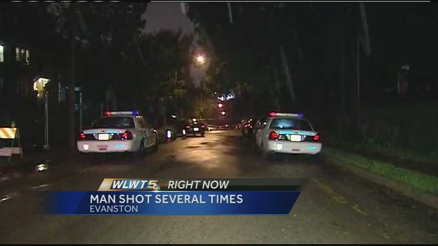 A man was shot several times in an overnight shooting in Cincinnati.