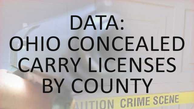 Data: Ohio concealed carry licenses by county