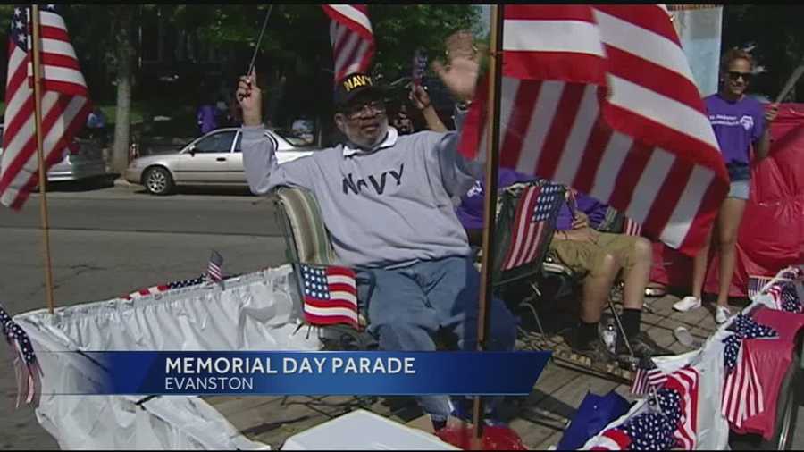 Community holds parade for veterans, service members in Evanston