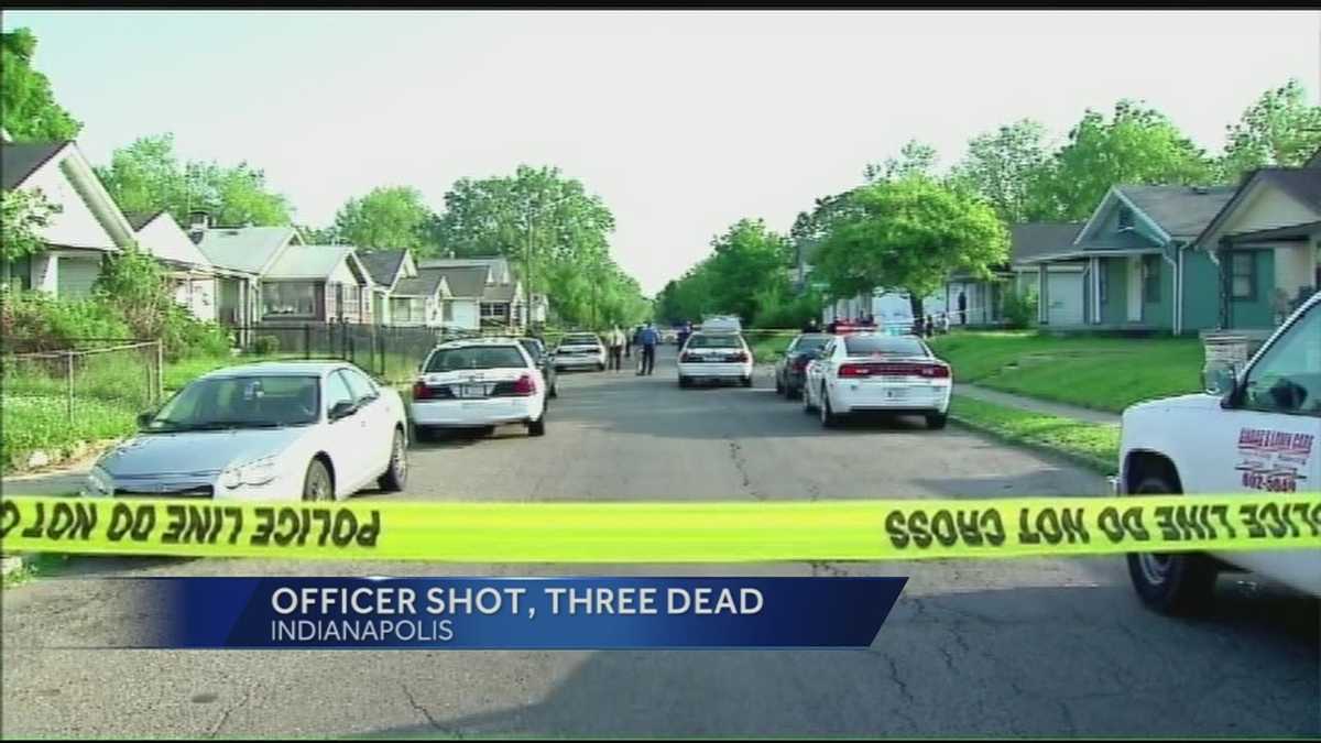3 found dead after Indianapolis officer wounded