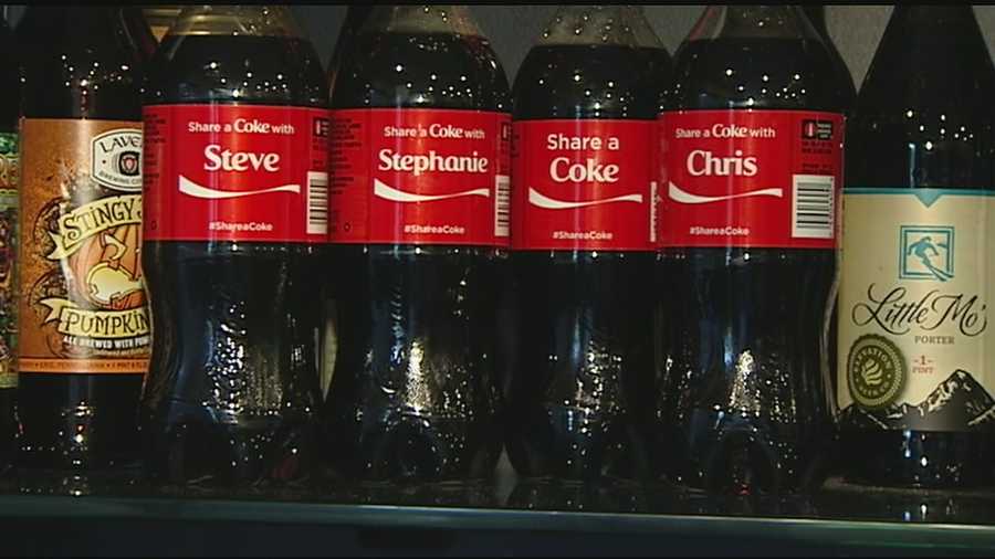 Coke is hoping people will go hunting for a bottle with their name on it, or find a friend’s name and share the Coke.