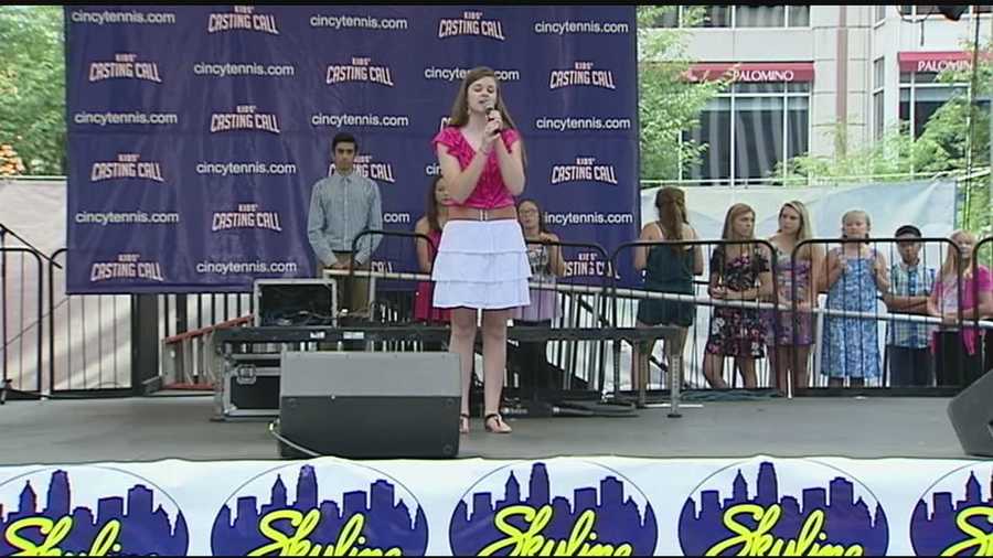 Auditions were held Friday for the finalists of a contest to see who will sing the national anthem at the Western & Southern Tennis Open.