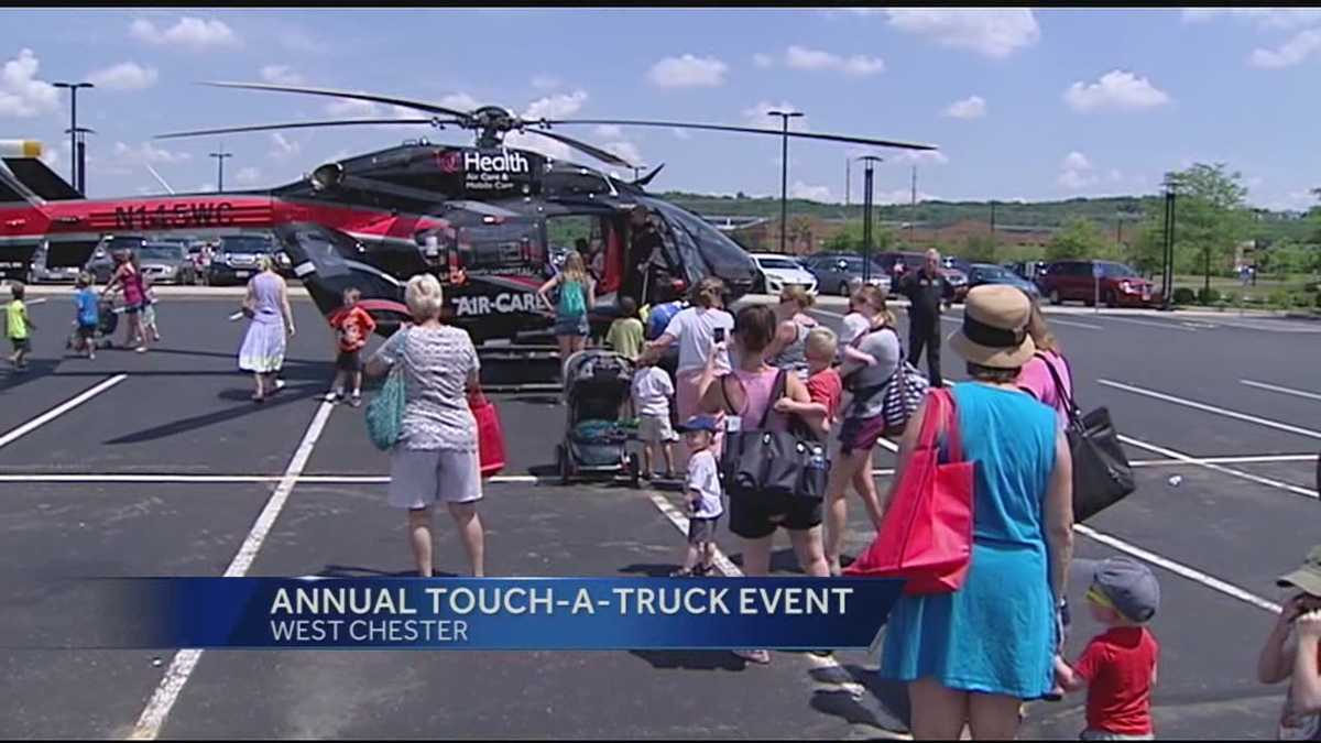 Emergency response, city vehicles on display at Touch A Truck event