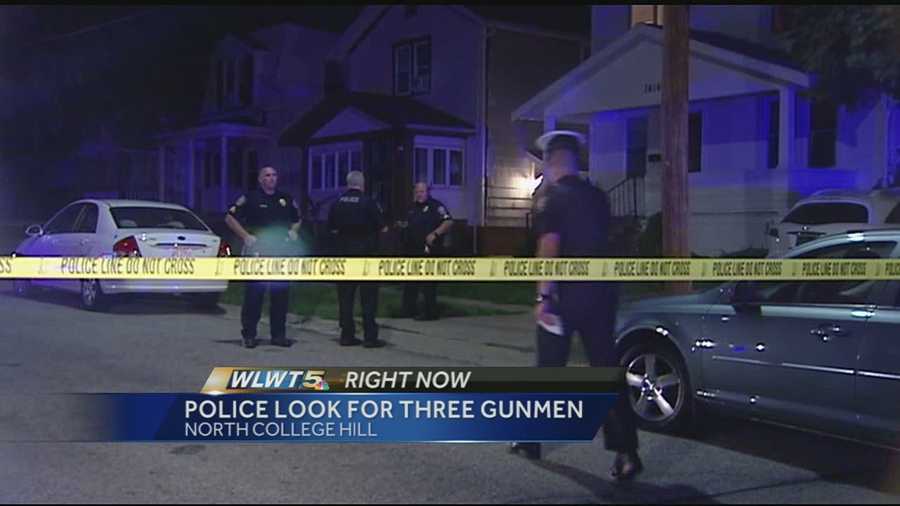 Police are looking for three men in connection with an overnight home invasion and shooting.