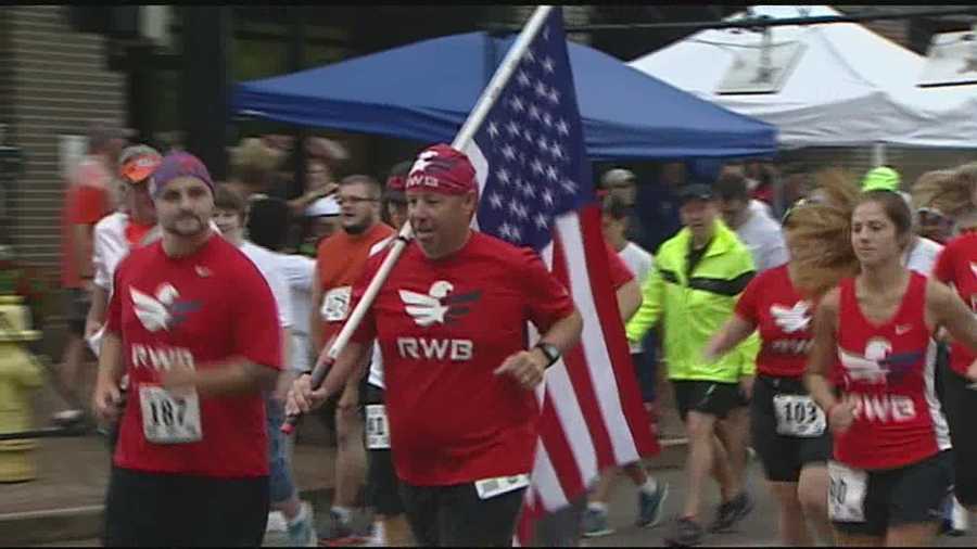 Organizers said the goal of the race was to raise money to support the troops.