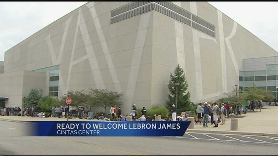Lebron James is on the way to Cincinnati, along with the Cleveland Cavaliers. Tickets went on sale at 10 A.M. this morning at the Cintas Center for the Cavs and Indiana Pacers game.