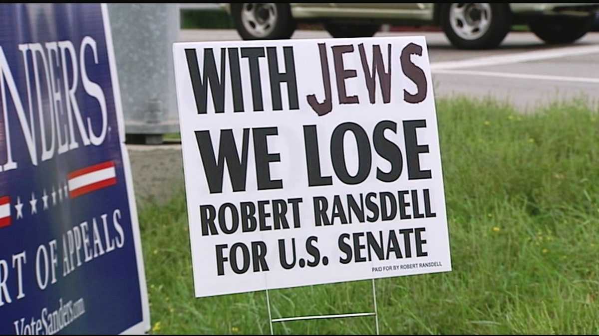 US Senate candidate uses campaign to spread slogan: 'With Jews We Lose'