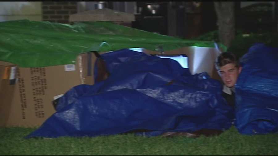 A group of Cincinnati Hills Christian Academy students also raised awareness about homelessness through the Homelessness Awareness Overnight Project.
