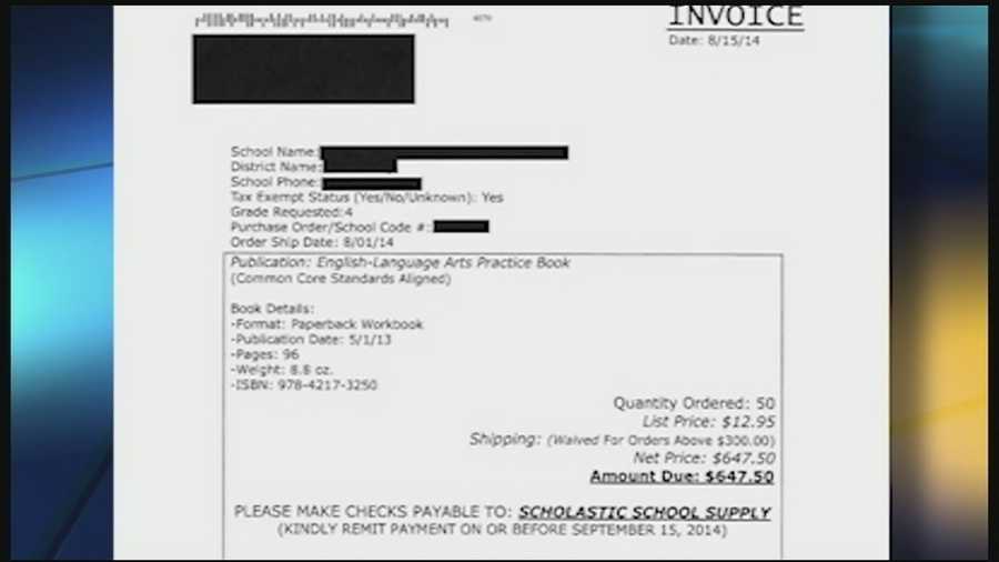 Several schools in Ohio, Kentucky and Indiana say they have received invoices for school supplies that they never ordered.