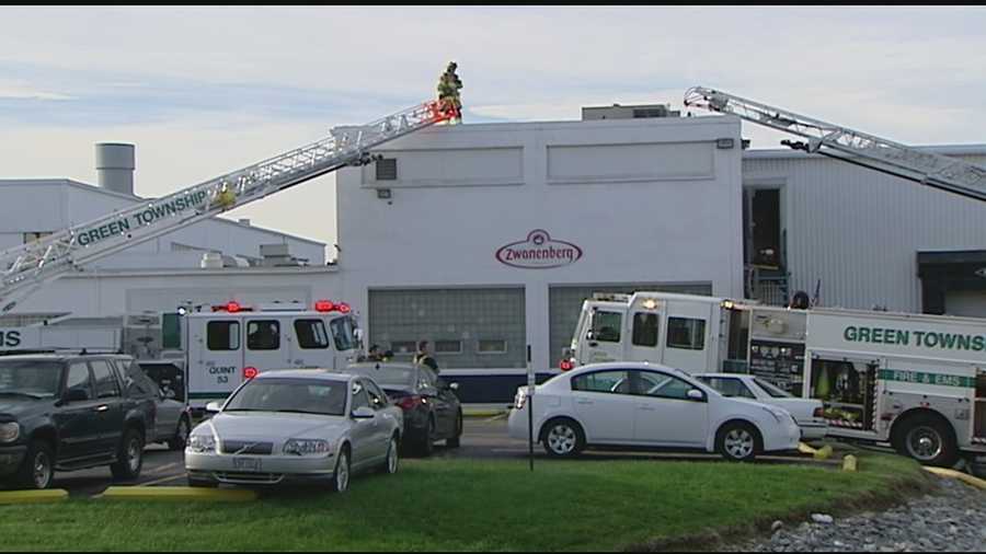 Firefighters were called to the Zwanenberg Food Group plant on Muddy Creek Road shortly after 8 a.m. to find heavy smoke inside the building.