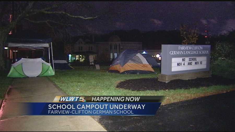 Fairview-Clifton German School is arguably Cincinnati Public's most popular school, and once again, parents are camping out, hoping to get their child into the school.