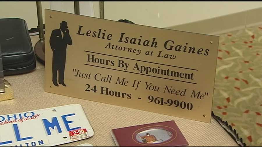 Family and friends gathered to say goodbye to longtime Hamilton County Judge and attorney Leslie Isaiah Gaines. Gaines died on Oct. 27 after losing his battle with cancer.