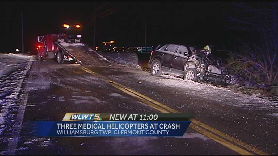 The crash happened on Dela Palma Road, just south of State Route 32 in Williamsburg Township about 7 p.m.