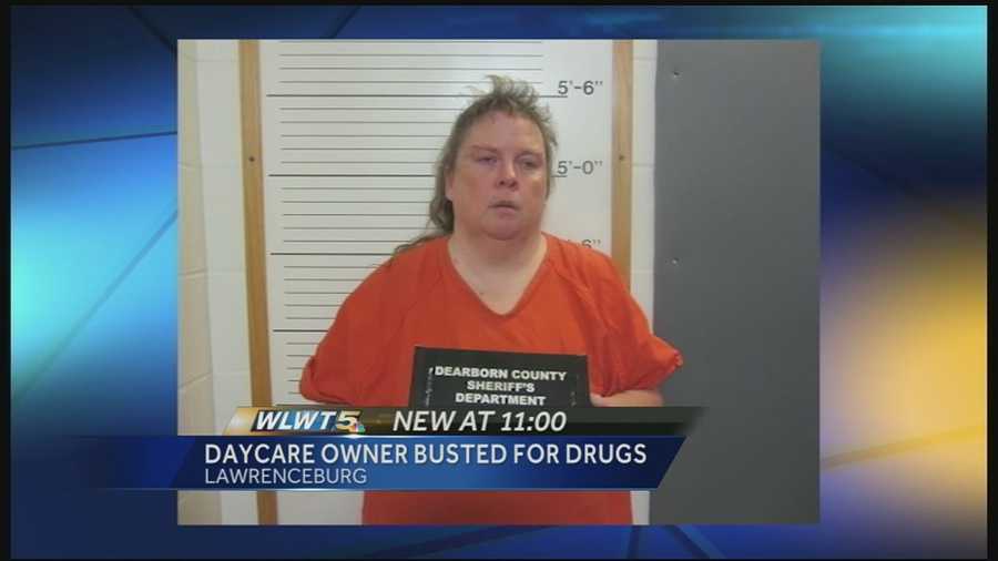 Prosecutors say Adrienne Struckman, 42, was selling prescription painkillers with children at home.