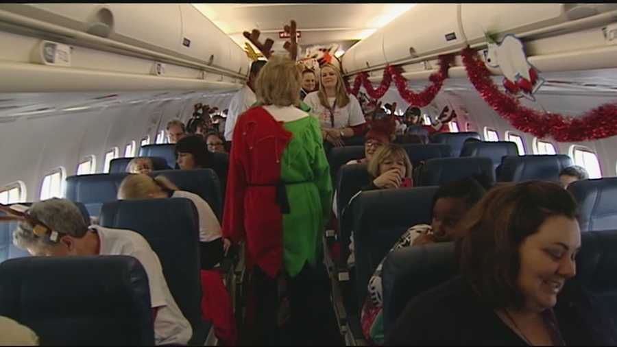 More than 100 Tri-State children took a special trip to see Santa Saturday. It was Delta Airlines' fourth annual North Pole flight.