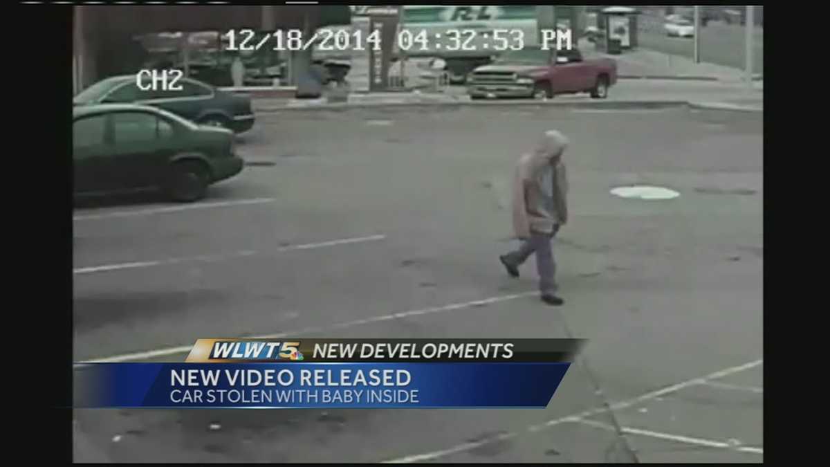 Watch: Video shows thief who took car with baby inside