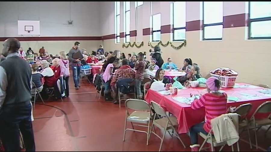 Tri-state churches are making sure no one is forgotten this holiday, sharing meals, gifts and memories. The St. Paul Lutheran Church hosted 150 families, who don’t take the spirit of this holiday for granted.