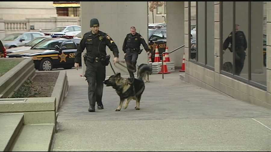 Hamilton County's sheriff says his office is trying hard to stop the flow of drugs and contraband items into the county's jail. Sheriff Jim Neil said several K-9 drug dogs did an hour-long sweep of the Hamilton County Justice Center on Monday morning.