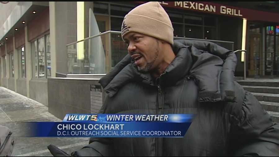 Downtown Cincinnati Incorporated builds relationships with the homeless and panhandlers downtown in order to direct them to services or housing especially during the colder months.