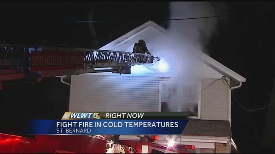 Dispatchers said the fire began at a home in the 100 block of Martin Street around 8 p.m. Tuesday.