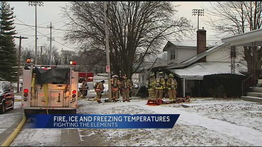 There is no break for firefighters in the frigid temperatures, in fact they said they’re just as busy if not more so when it gets so cold.