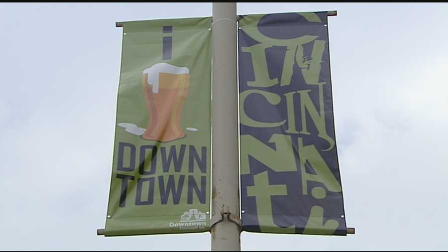 Some may have already noticed the 42 new street pole banners going up around Downtown Cincinnati.