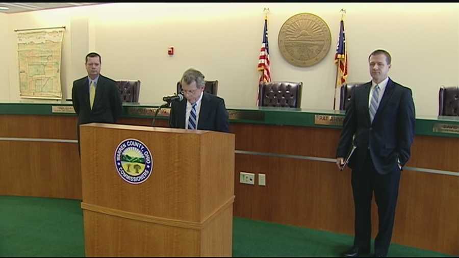 Ohio Attorney General Mike DeWine and Warren County officials announced the lawsuit at a news conference on Monday morning.