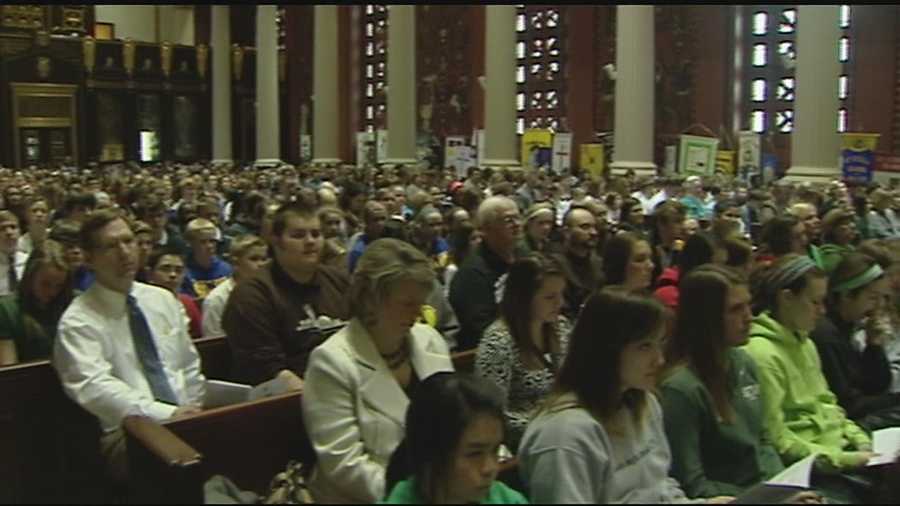 The Tuesday event was part of a weeklong effort to share the Catholic school experience with surrounding communities.