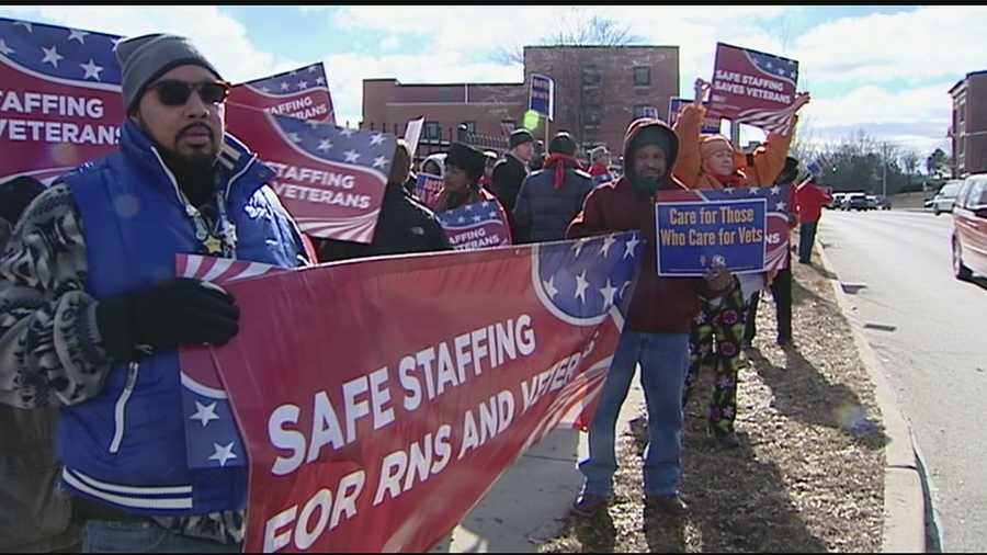 Local nurses, veterans and others took their protest to the street in front of the VA hospital in Cincinnati demanding change. They said the change is not only needed but it could be life saving.