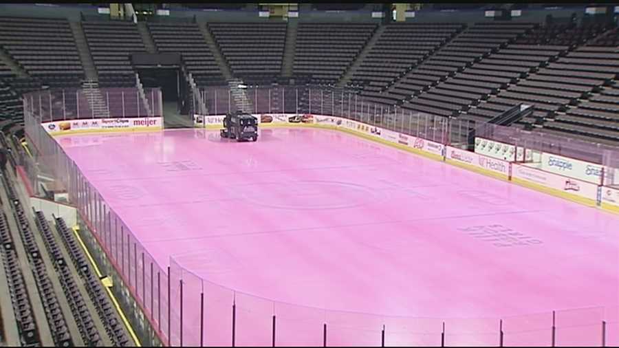 Together with The Cincinnati Cyclones, The Pink Ribbon Girls are turning the U.S. Bank Arena Hockey Rink pink and hosting the Frozen Five 5K.