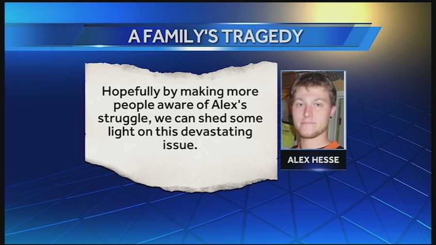 Alex Hesse overdosed on heroin last week. His family is devastated, but said instead of leaving the cause of his death out of the obituary, they wanted to make it prominent.