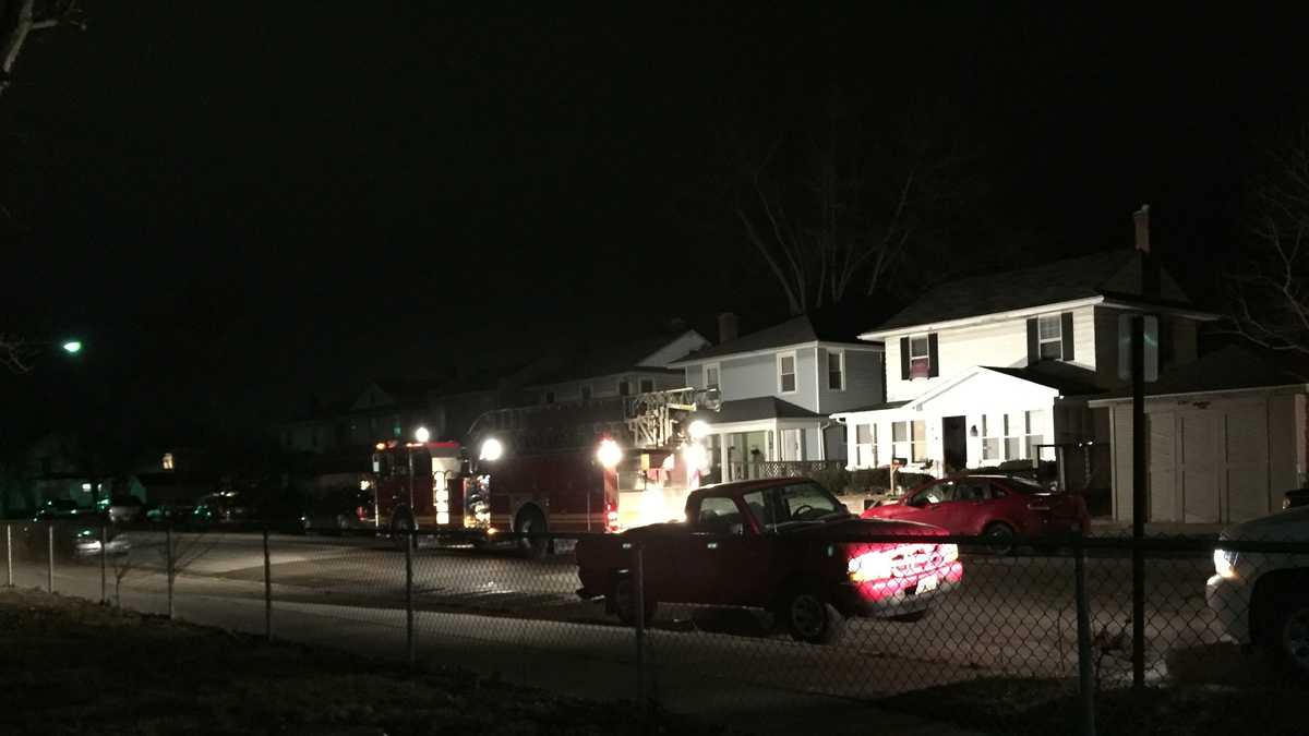 Man flown to hospital after house fire