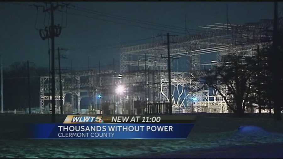 Authorities are saying a single car crash just after 8 p.m. was responsible for a power outage in Clermont County that affected about 8,700 people.