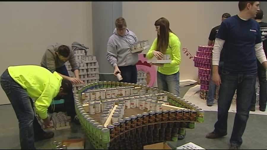 Last year Canstruction contributed close to 59,000 cans to the Freestore Foodbank. This year they have an estimated 67,000 cans.