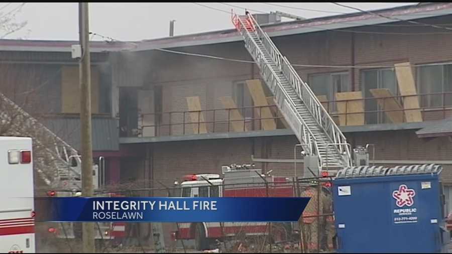 Cincinnati firefighters made a risky entry into a large burning building Tuesday on the information that three teenagers were thought to be trapped inside. The fire broke out at the old Integrity Hall property which is a landmark in Roselawn