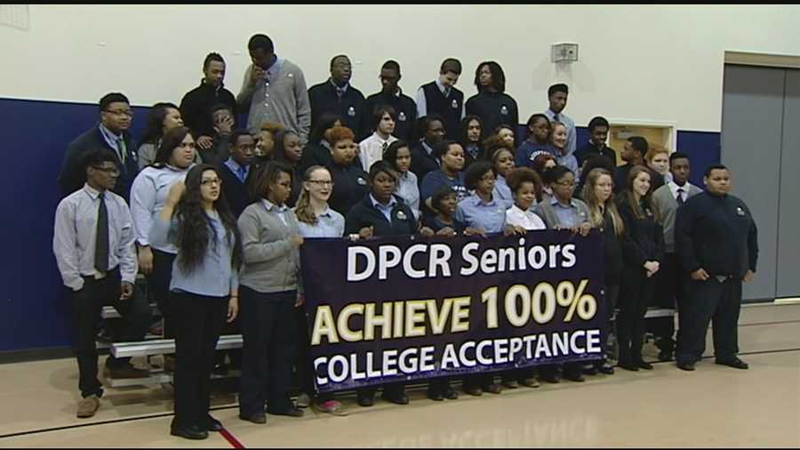 They found out Friday that they achieved their goal. The class achieved a 100 percent college acceptance rate.