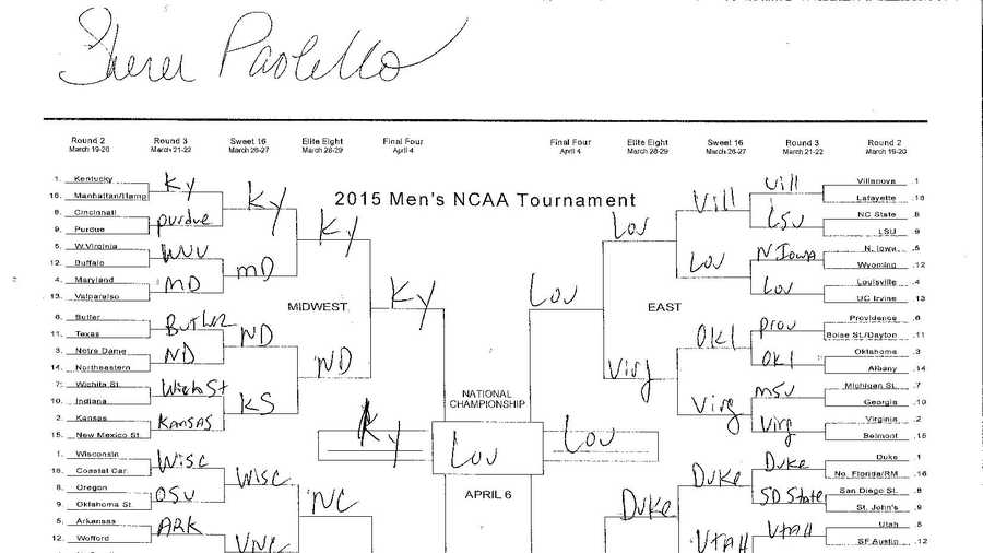 Get a closer look at Sheree Paolello's bracket: click here