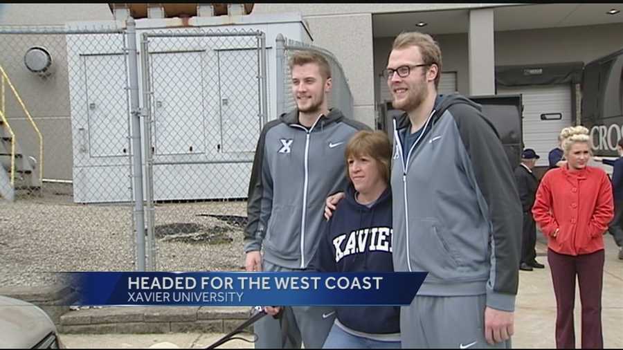 Fans gathered Tuesday afternoon to send off the team from the Cintas Center. Cheerleaders, the band, coaches and players were all excited about their trip to Los Angeles.