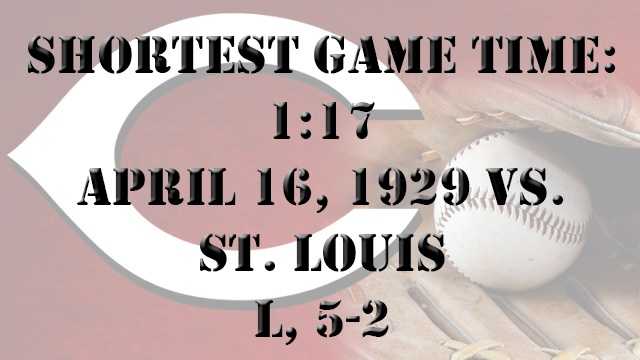 Reds Opening Day Fun Facts