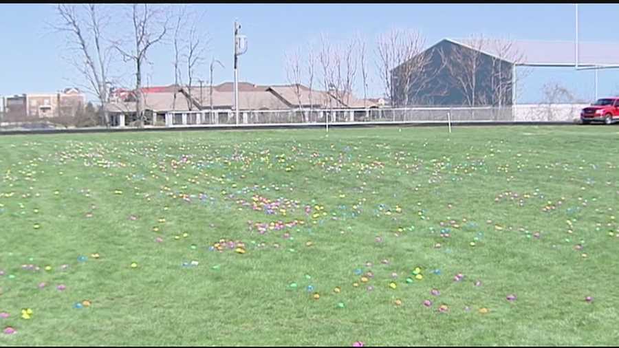 About 100,000 eggs were dropped from a clear blue sky but none of them ended scrambled.