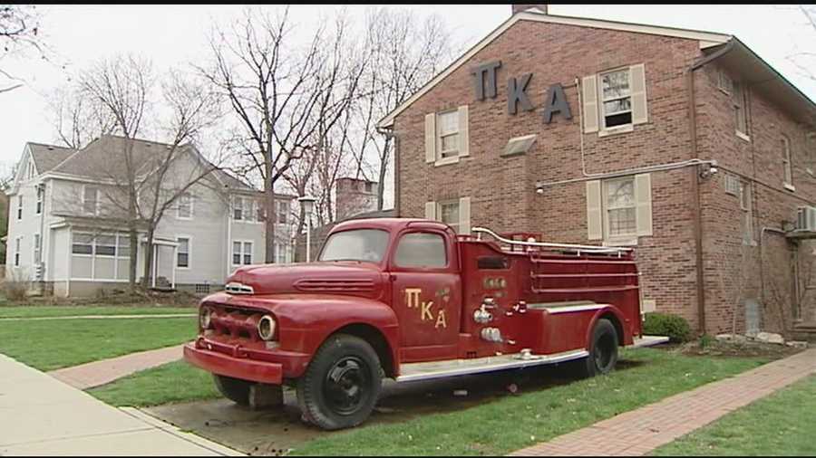 Graffiti is inherently offensive, but what brothers from one Miami University fraternity woke up to find Easter morning went beyond that. Remnants of yellow spray paint could be seen on Pi Kappa Alpha's vintage fire truck, which sits ceremoniously in the fraternity's front yard.