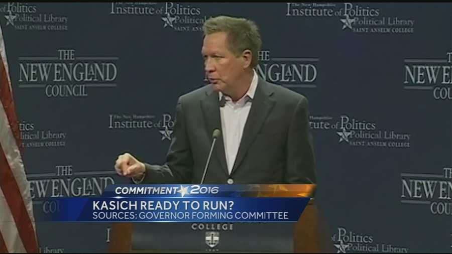 Sources said the Gov. John Kasich is taking a first step in what could prove to be a crowded GOP field